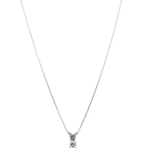 Kelley Collection Diamond Scroll Solitiare Pendant> Pendants