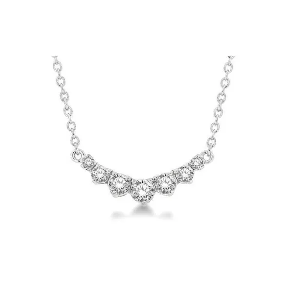 Kelley Collection Diamond Smile Necklace> Necklaces