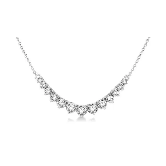 Kelley Collection Diamond Smile Necklace> Necklaces