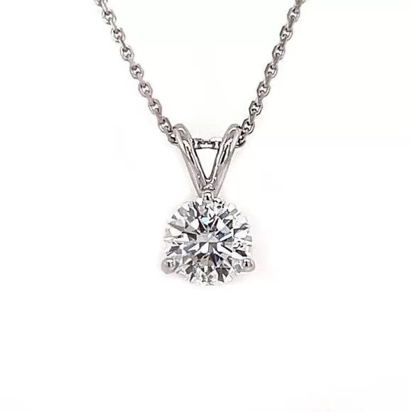 Kelley Collection Diamond Solitaire Pendant> Pendants