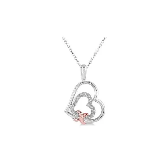 Kelley Collection Double Heart Pendant> Pendants