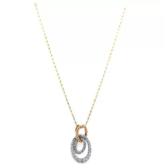 Kelley Collection Double Oval Diamond Pendant> Pendants