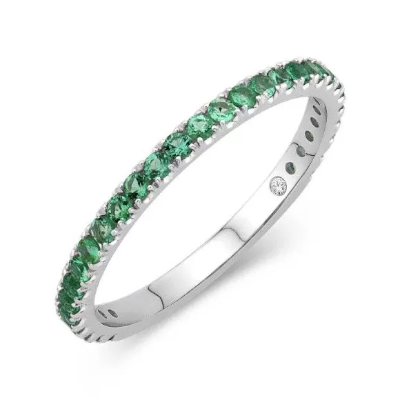 Kelley Collection Emerald Band> Rings