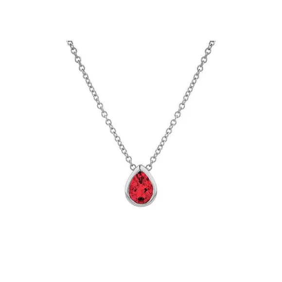 Kelley Collection Garnet Necklace> Pendants