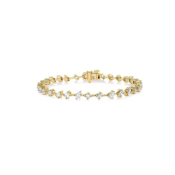 Kelley Collection Mixed Shape Diamond Bracelet> Bracelets