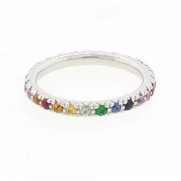 Kelley Collection Multi-Stone Eternity Stackable Band> Rings