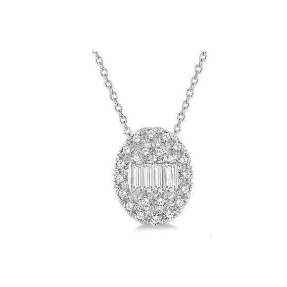 Kelley Collection Oval Fusion Diamond Pendant> Pendants