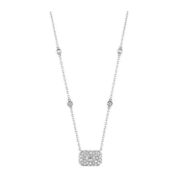 Kelley Collection Pave Diamond Necklace> Necklaces