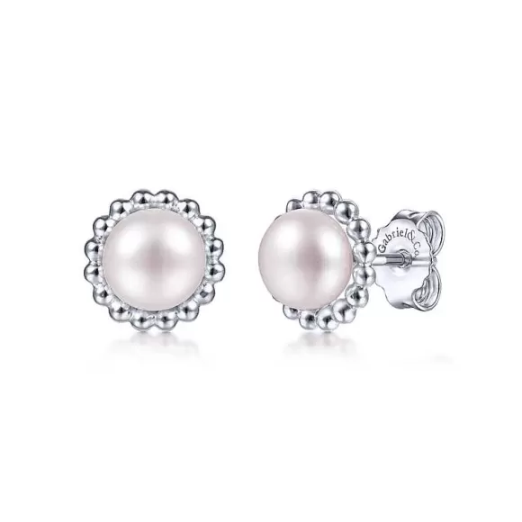 Kelley Collection Pearl Stud Earrings> Earrings