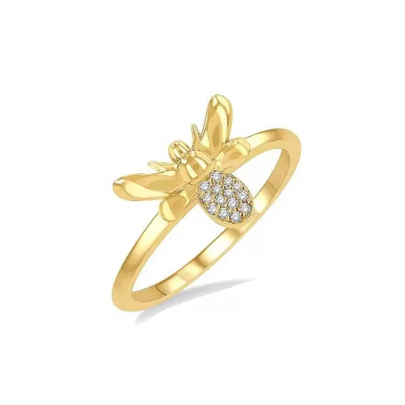 Kelley Collection Petite Diamond Bumblebee Ring> Rings