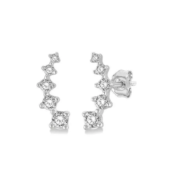 Kelley Collection Petite Diamond Ear Climbers> Earrings