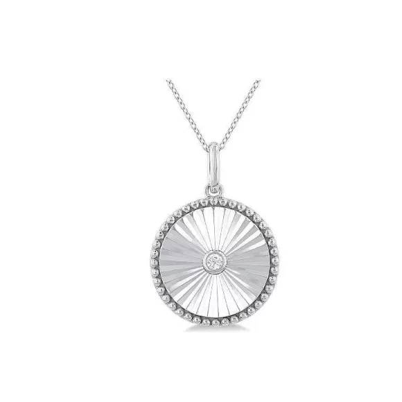 Kelley Collection Round Shape Medallion Diamond Pendant> Pendants