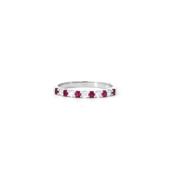 Kelley Collection Ruby & Diamond Band> Rings