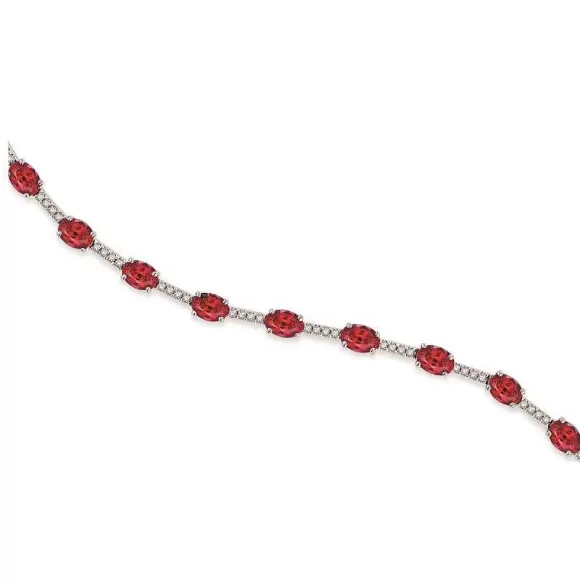 Kelley Collection Ruby & Diamond Bracelet> Bracelets