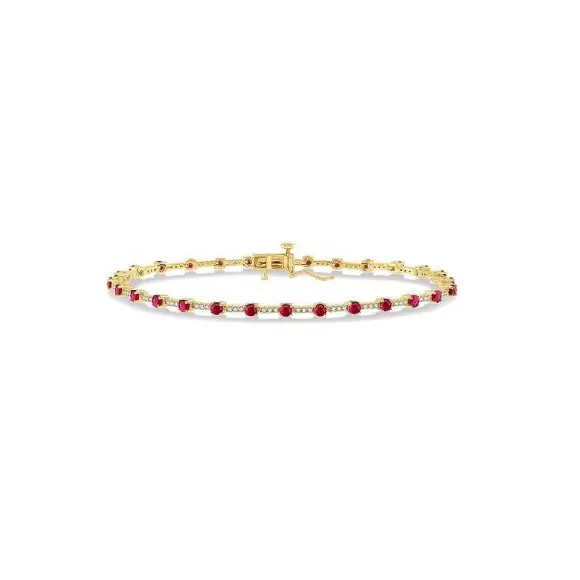 Kelley Collection Ruby & Diamond Bracelet> Bracelets