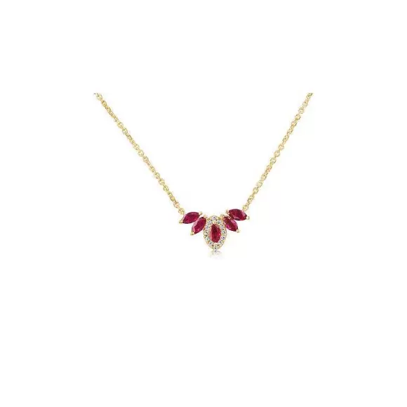 Kelley Collection Ruby & Diamond Pendant> Pendants