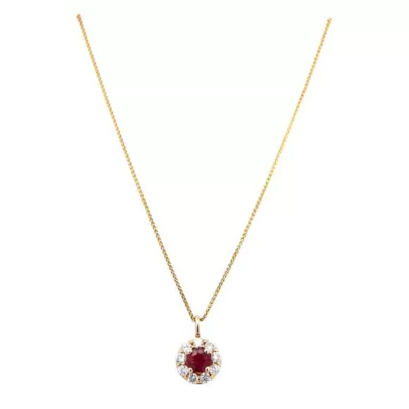 Kelley Collection Ruby & Diamond Pendant> Pendants