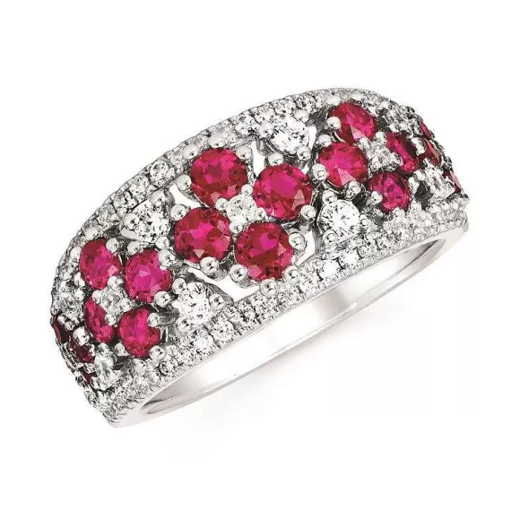 Kelley Collection Ruby & Diamond Ring> Rings