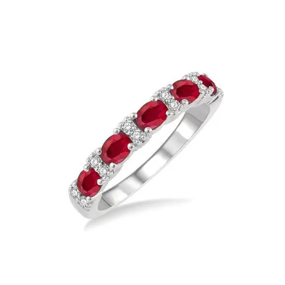 Kelley Collection Ruby & Diamond Ring> Rings