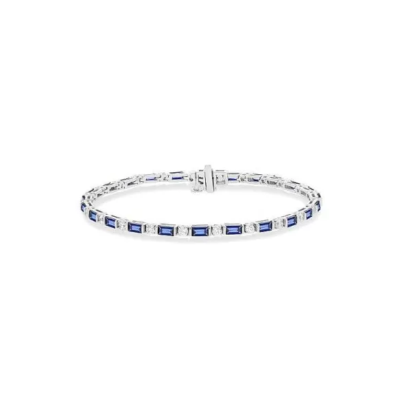 Kelley Collection Sapphie & Diamond Bracelet> Bracelets