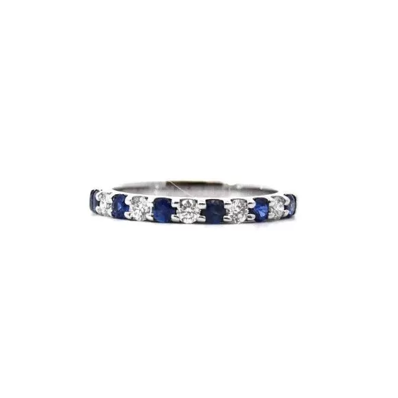 Kelley Collection Sapphire & Diamond Band> Rings