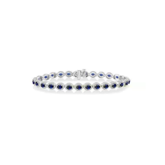 Kelley Collection Sapphire & Diamond Bracelet> Bracelets