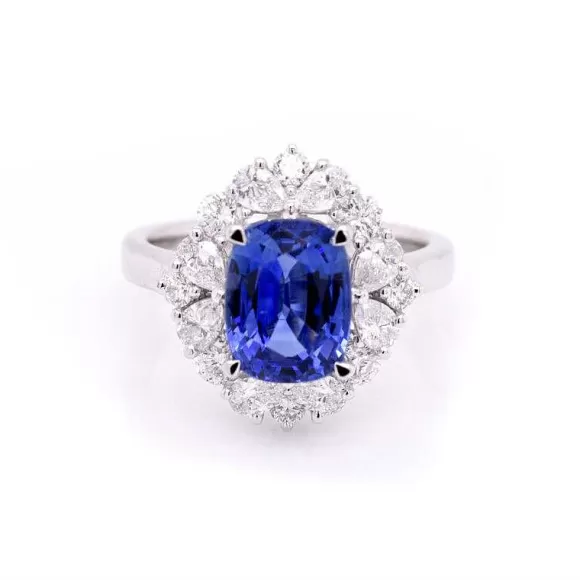 Kelley Collection Sapphire & Diamond Ring> Rings