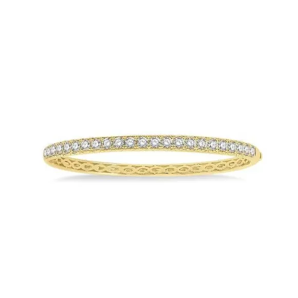 Kelley Collection Stackable Diamond Bangle Bracelet> Bracelets