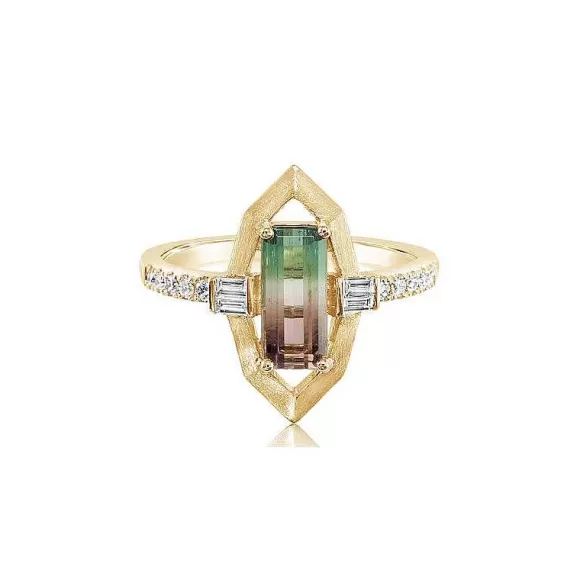 Kelley Collection Tourmaline & Diamond Ring> Rings