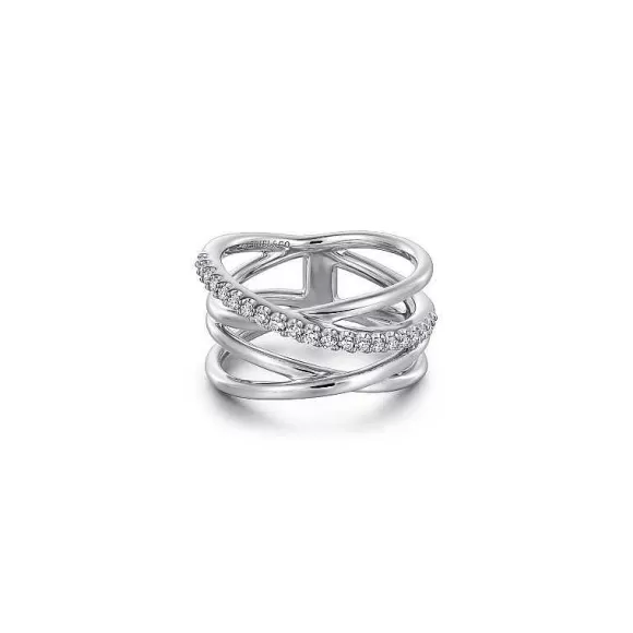 Kelley Collection White Sapphire Twisted Ring> Rings