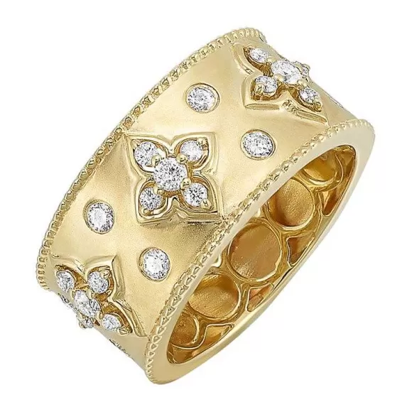 Kelley Collection Wide Diamond Band> Rings