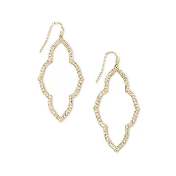 Kendra Scott Abbie Open Frame Earring In Gold> Earrings