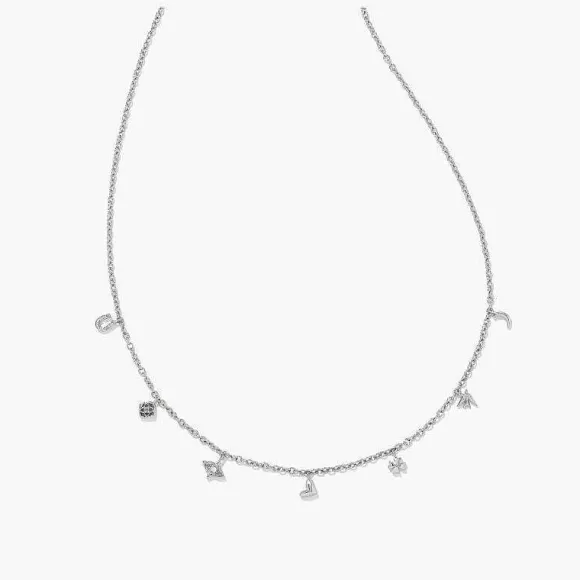 Kendra Scott Beatrix Srand Necklace In Silver> Necklaces