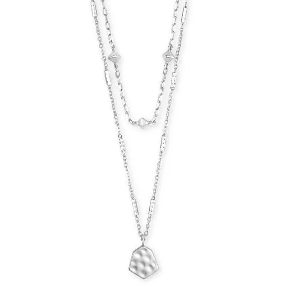 Kendra Scott Clove Multi Strand In Bright Silver> Necklaces