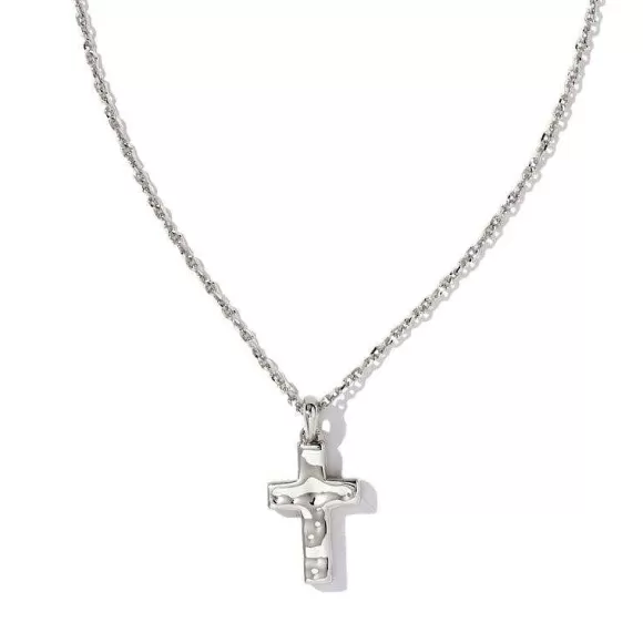 Kendra Scott Cross Pendant In Silver> Necklaces