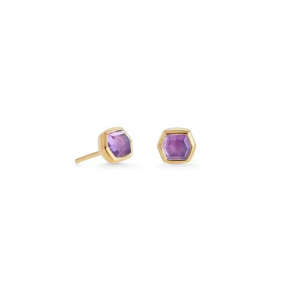 Kendra Scott Davie Studs In Amethyst> Earrings