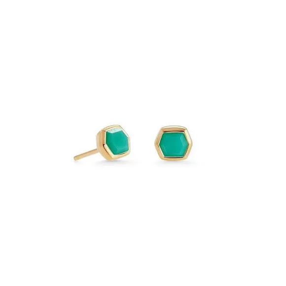 Kendra Scott Davie Studs In Chrysoprase> Earrings