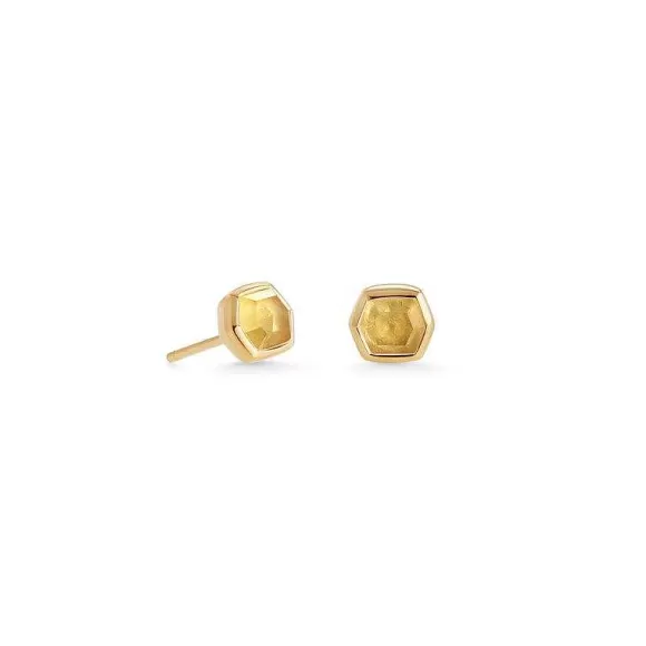 Kendra Scott Davie Studs In Light Citrine> Earrings