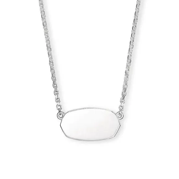 Kendra Scott Elisa In Sterling Silver> Necklaces