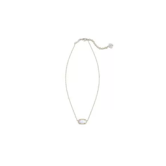 Kendra Scott Elisa In White Kyocera Opal> Necklaces