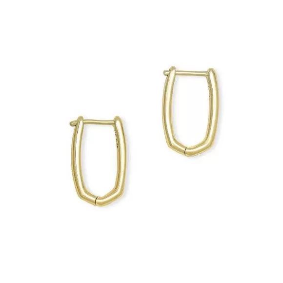 Kendra Scott Ellen Huggie Earrings In 18K Gold Vermeil> Earrings