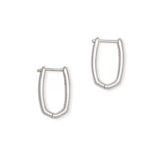 Kendra Scott Ellen Huggie In Sterling Silver> Earrings