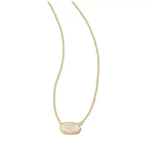 Kendra Scott Grayson Stone Pendant In Iridescent Drusy> Necklaces