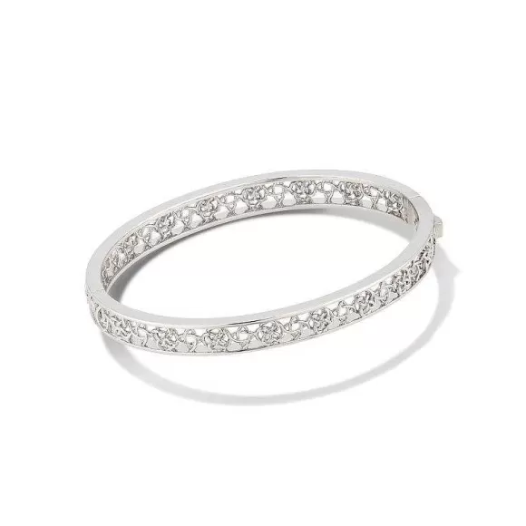 Kendra Scott Kelly Bangle Bracelet In Silver (Size M/L)> Bracelets