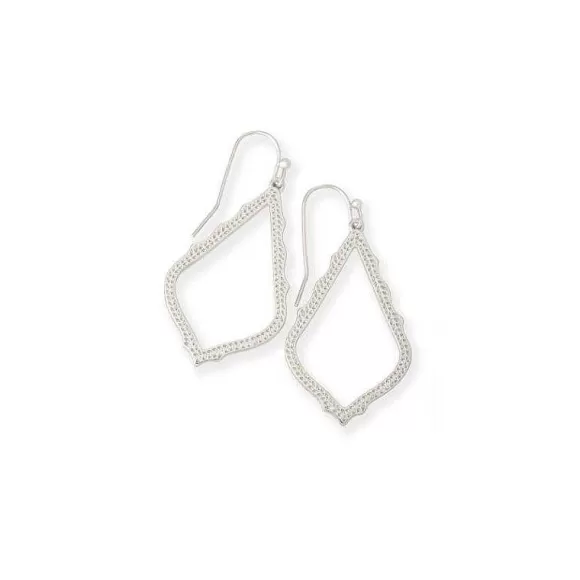 Kendra Scott Sophia In Rhodium Metal> Earrings