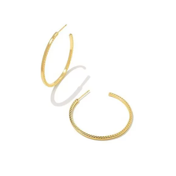 Kendra Scott Sylvie Hoop Earrings In Gold Metal> Earrings