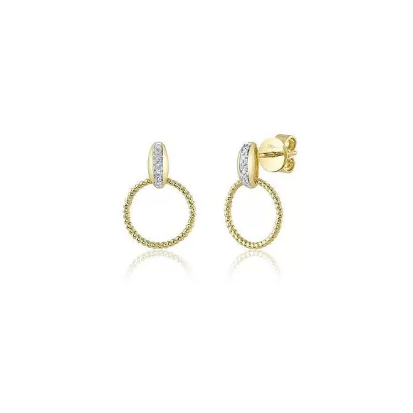 Shy Creation Diamond Circle Earrings> Earrings